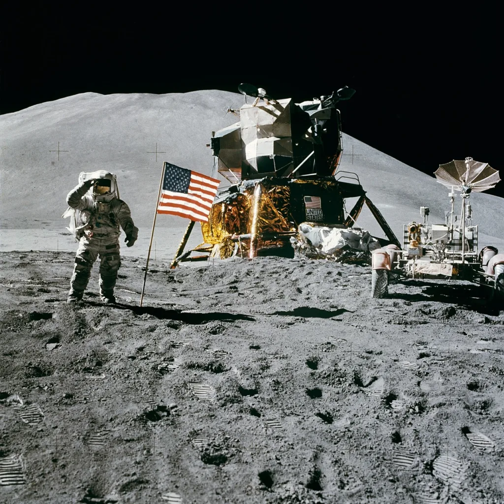 space station, moon landing, apollo 15