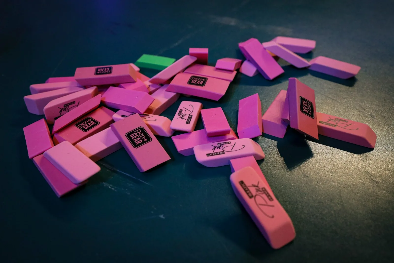 pink and purple plastic blocks