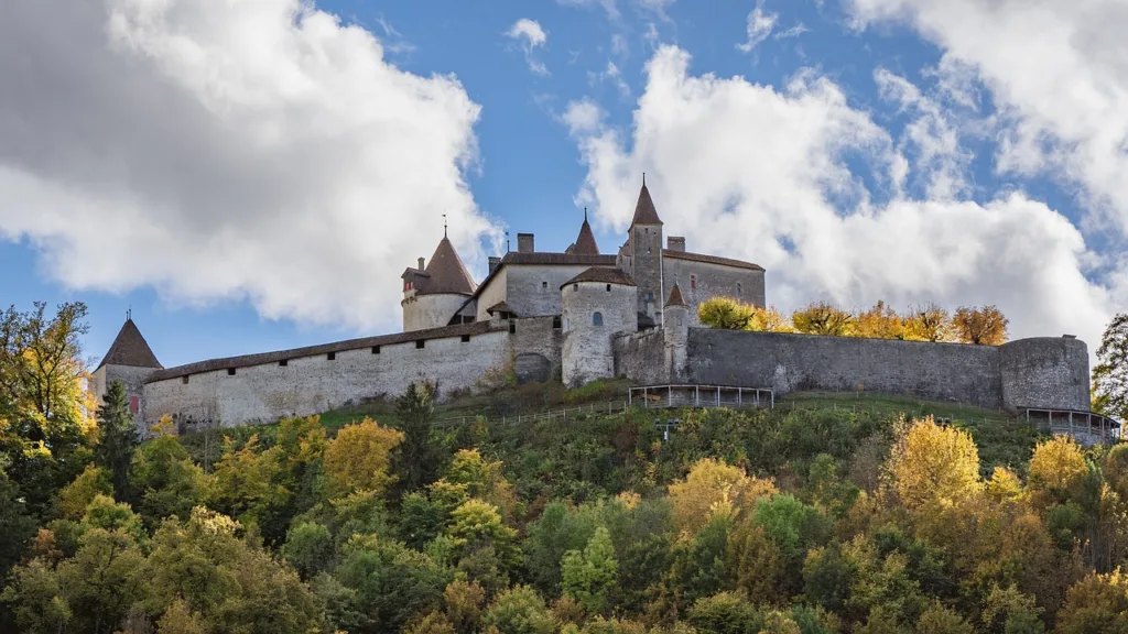 castle, gruyères castle, to travel